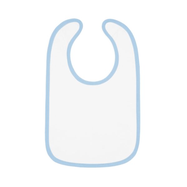 Stylish Baby Bib with Contrast Trim - Image 2