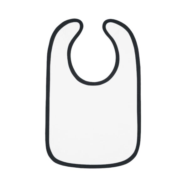 Stylish Baby Bib with Contrast Trim - Image 5