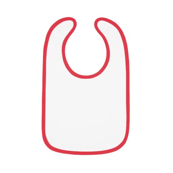 Stylish Baby Bib with Contrast Trim - Image 4
